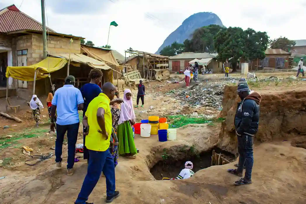 Hand-dug well helping Njuira withstand drought