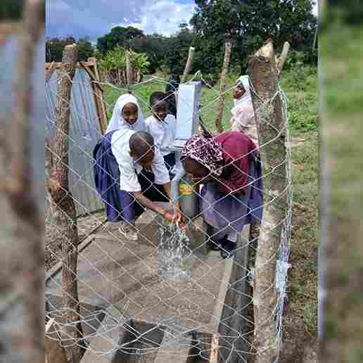 Pupils at Muungano Primary School now have access to safe water